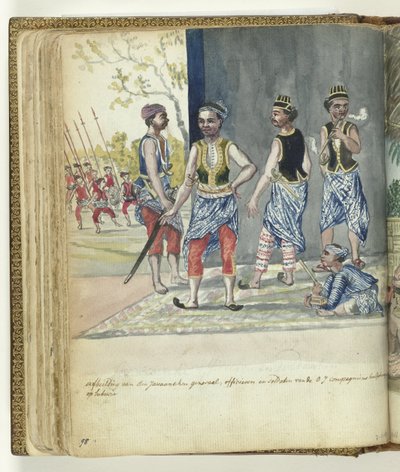 Truppe ausiliarie giavanesi della Compagnia da Jan Brandes