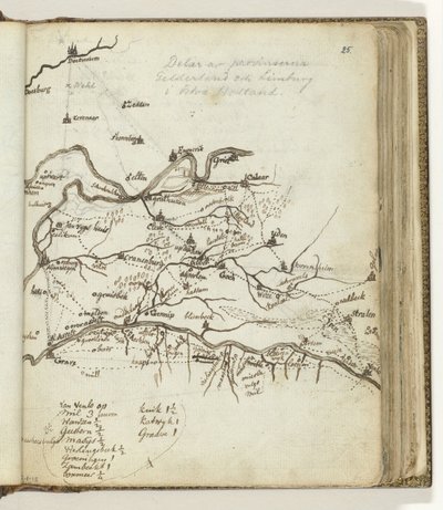 Mappa della regione tra Doetinchem e Venlo da Jan Brandes