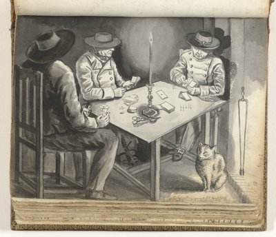 Serata di carte da Lochner da Jan Brandes