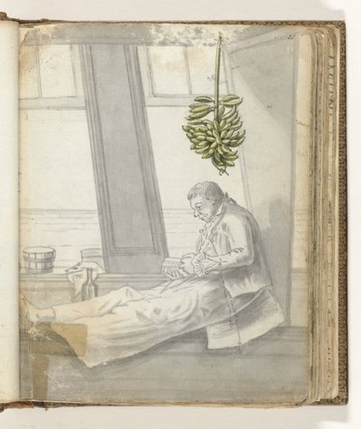 Uomo con libro alla finestra da Jan Brandes
