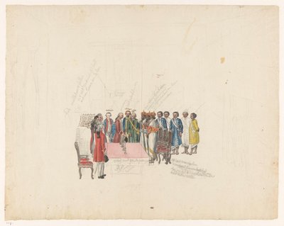 Ricevimento degli ambasciatori del re di Kandy, 1785 da Jan Brandes