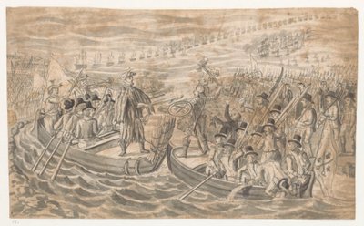 Parodia della lotta interna tra Norvegia, Danimarca e Svezia da Jan Brandes