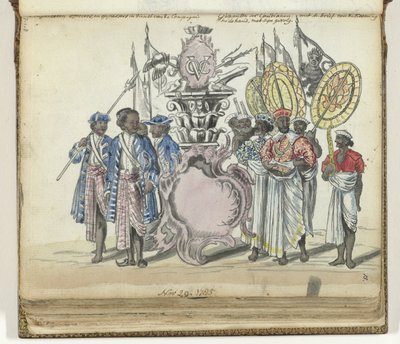 Soldati singalesi al servizio della VOC e inviati del re di Kandy da Jan Brandes