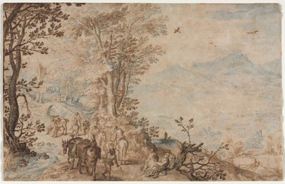Paesaggio con Viaggiatori da Jan Brueghel