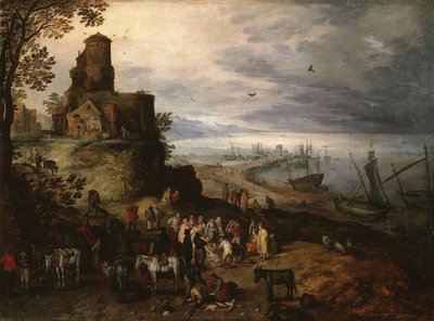 Mercato del pesce (Chiamata degli apostoli Pietro e Andrea) da Jan Brueghel the Elder