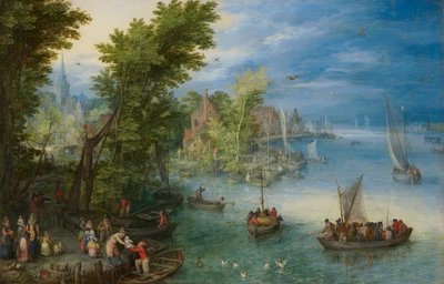 Paesaggio fluviale da Jan Brueghel the Elder