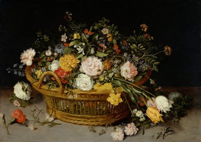 Un Cesto di Fiori, probabilmente anni 1620 da Jan Brueghel the Younger