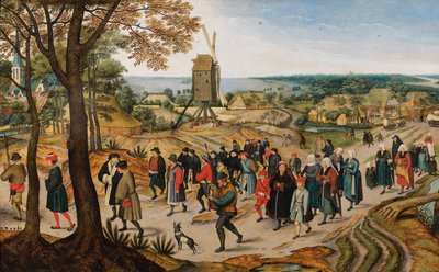 Il corteo nuziale da Jan Brueghel the Younger