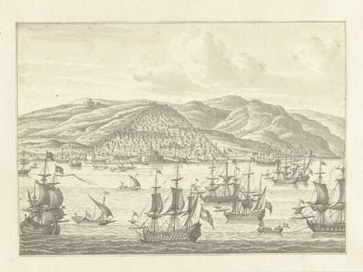 La flotta olandese davanti alla costa di un paese straniero da Jan Bulthuis