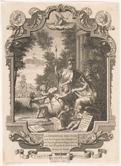 Cartiglio con allegoria sulla storia della Grecia da Jan Caspar Philips