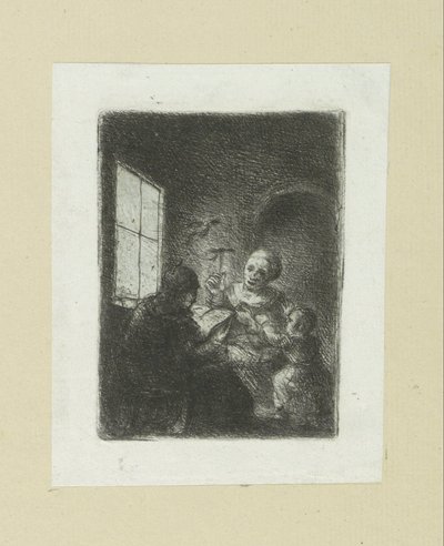 Famiglia alla finestra da Jan Chalon