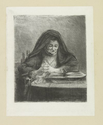 Donna che legge (The Compleat Work of Etchings by John Chalon) da Jan Chalon