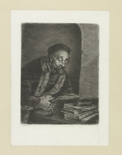 Uomo dietro una scrivania da Jan Chalon