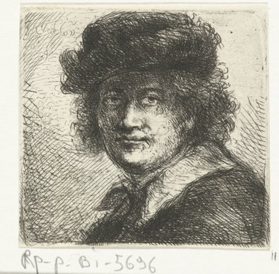 Uomo con cappello e colletto piatto da Jan Chalon