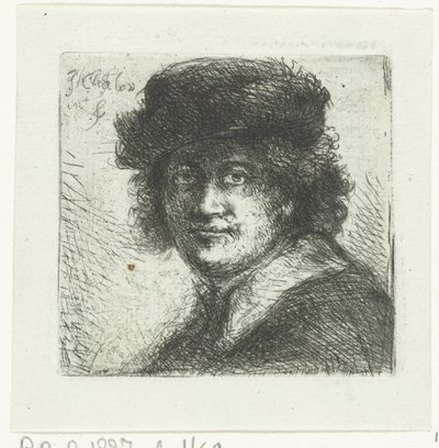 Uomo con cappello e colletto piatto da Jan Chalon