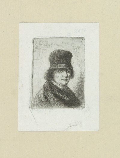 Uomo con cilindro (serie: The Compleat Work of Etchings by John Chalon) da Jan Chalon