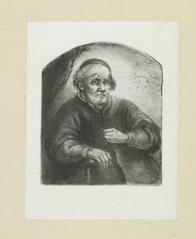 Vecchio in una poltrona da Jan Chalon