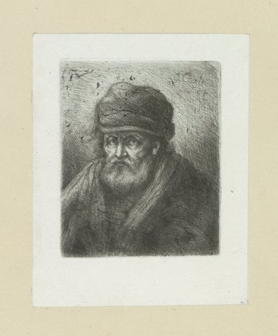 Vecchio con barba e cappello da Jan Chalon