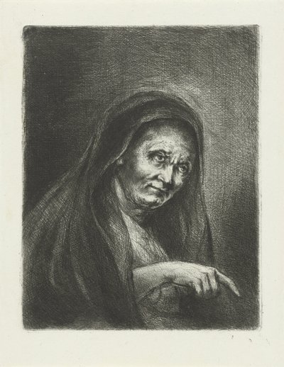 Vecchia donna da Jan Chalon