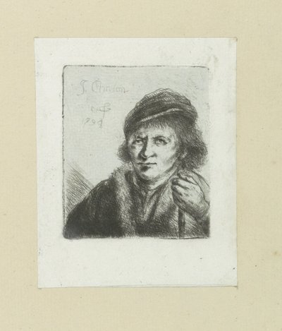 Uomo adulto con cappello e bastone da Jan Chalon