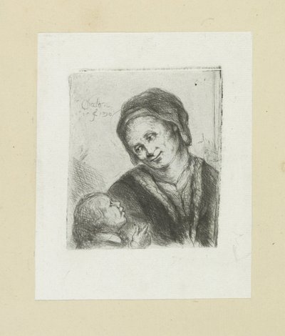 Donna e bambino da Jan Chalon