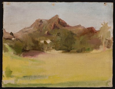 Landschaft mit Bergen. Aus der Reise nach Indien da Jan Ciągliński