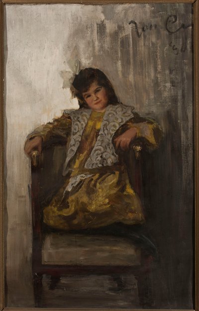 Ritratto di una bambina, figlia dei coniugi Sachar da Jan Ciągliński