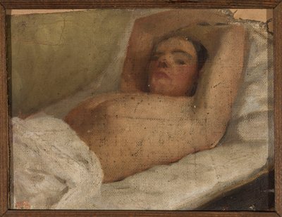 Studio di una donna sdraiata da Jan Ciągliński