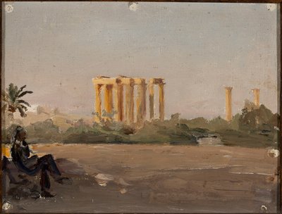 Tempio di Giove ad Atene. Da un viaggio in Grecia da Jan Ciągliński