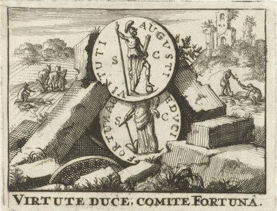 Monete romane su un mucchio di pietre da Jan Claesz ten Hoorn