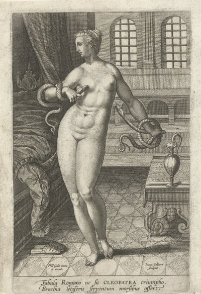 Morte di Cleopatra da Jan Collaert (II)