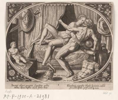 Adulterio di Venere e Marte (Venere e Marte) da Jan Collaert (II)