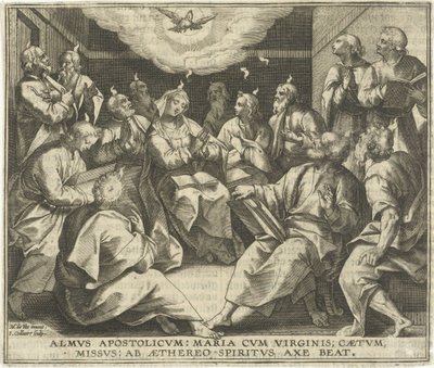 Discesa dello Spirito Santo da Jan Collaert (II)