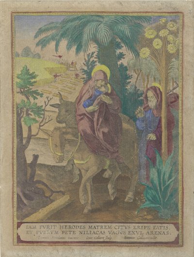 Fuga in Egitto da Jan Collaert (II)