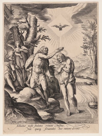 Il Battesimo di Cristo da Jan Collaert II
