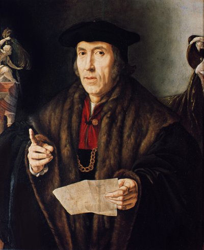 Ritratto di un uomo, forse il giudice John More, padre di Sir Thomas More (1478-1535) da Jan Cornelisz Vermeyen