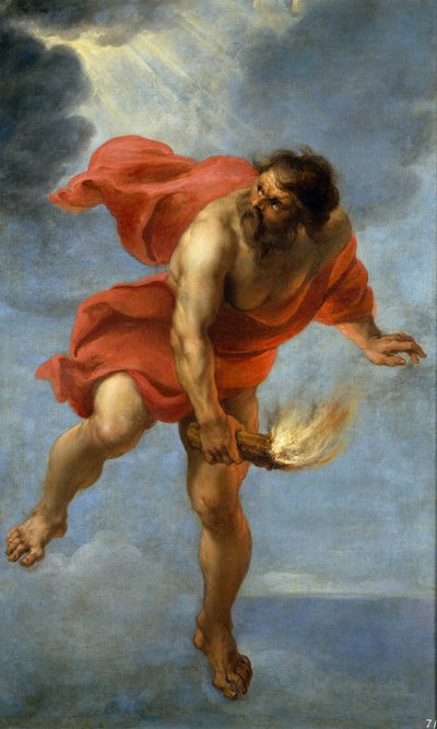 Prometeo che porta il fuoco, 1637 da Jan Cossiers