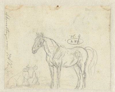 Schizzo di un cavallo e una mucca da Jan Dasveldt