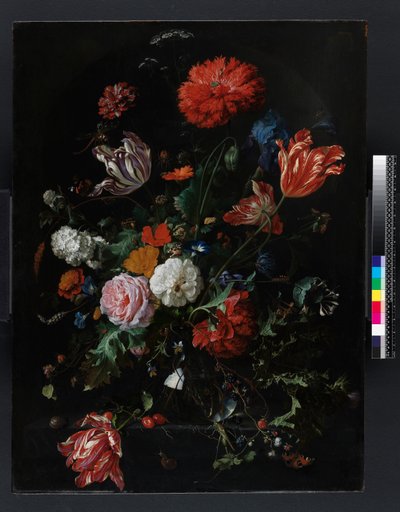 Fiori in un Vaso di Vetro, c.1660 da Jan Davidsz de Heem