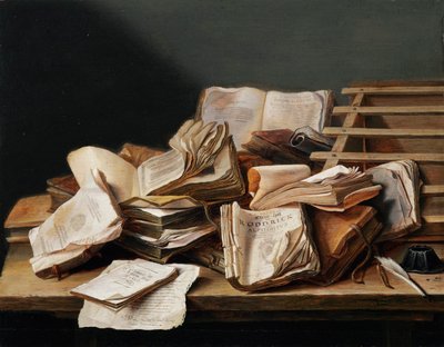Natura Morta con Libri da Jan Davidsz de Heem