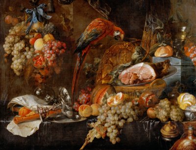 Natura morta con pappagallo da Jan Davidsz de Heem