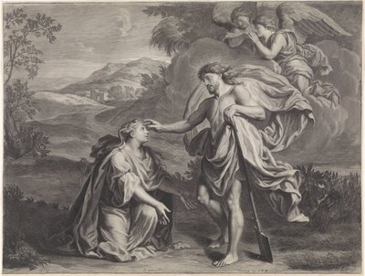 Cristo appare come giardiniere a Maria Maddalena (Noli me tangere) da Jan Edelinck (possibly)