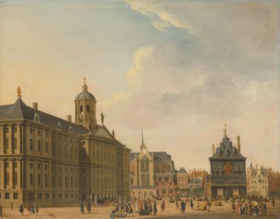 Veduta della Diga ad Amsterdam da Jan Ekels