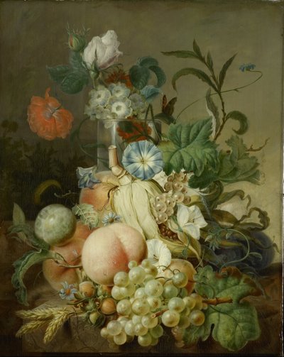Natura morta con fiori e frutta da Jan Evert Morel (I)