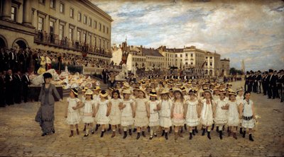 La parata delle scuole nel 1878 da Jan Frans Verhas