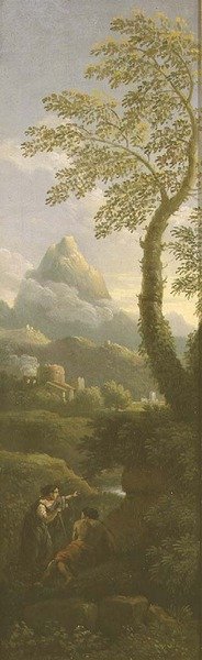 Figure in un paesaggio classico da Jan Frans van Bloemen