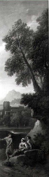 Figure in un paesaggio classico da Jan Frans van Bloemen