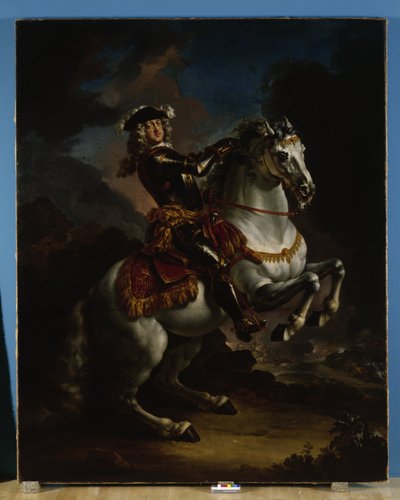 Elettore Johann Wilhelm von Pfalz-Neuburg a cavallo da Jan Frans van Douven