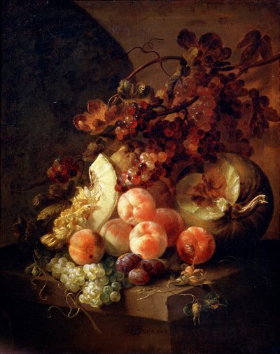 Natura morta con pesche, fine XVII o inizio XVIII secolo da Jan Frans van Son