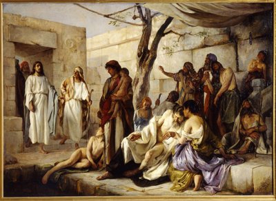Il miracolo alla piscina di Bethesda da Jan Franzevich Cloginsky